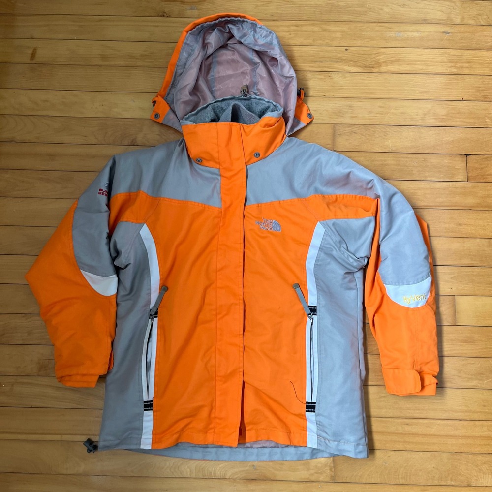 The North Face Summit Series HyVent Jacket Orange Grey Technical Shell Mens M